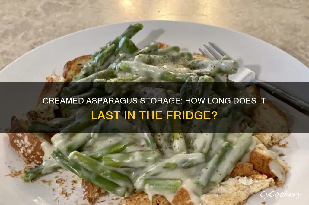 how long can you hold creamed asparagus in the refrigerator