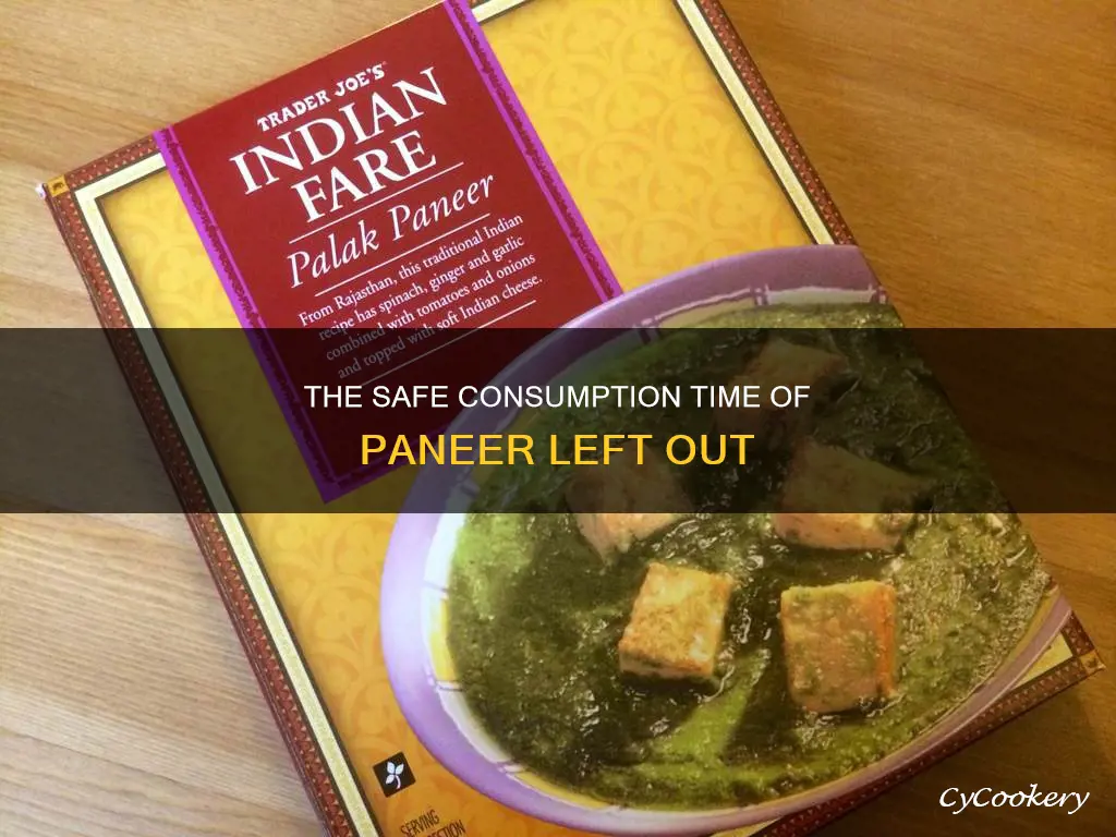 how long can you keep paneer outside