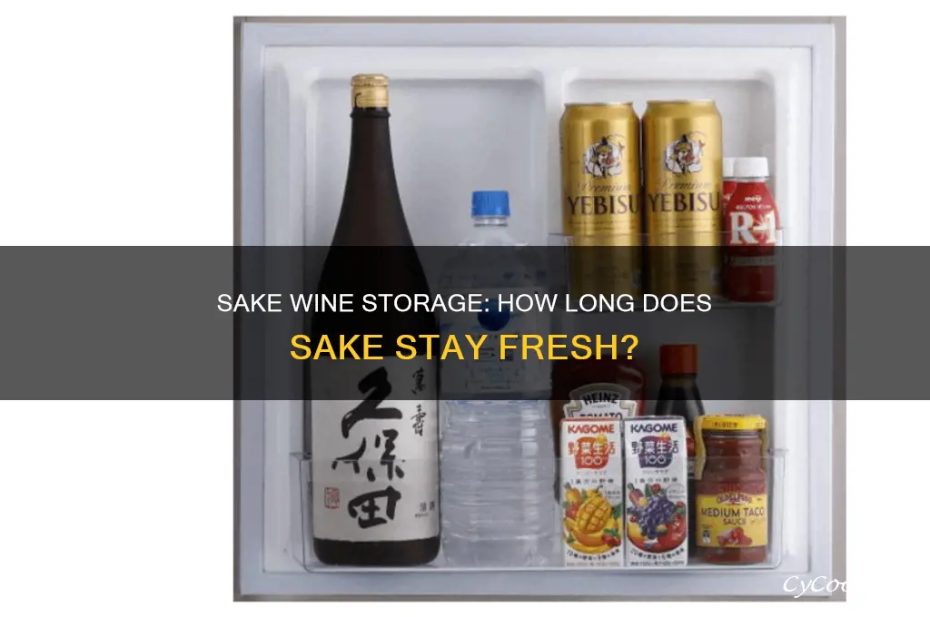 how long can you keep sake wine
