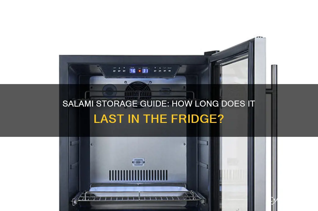 how long can you kep salami in the refrigerator