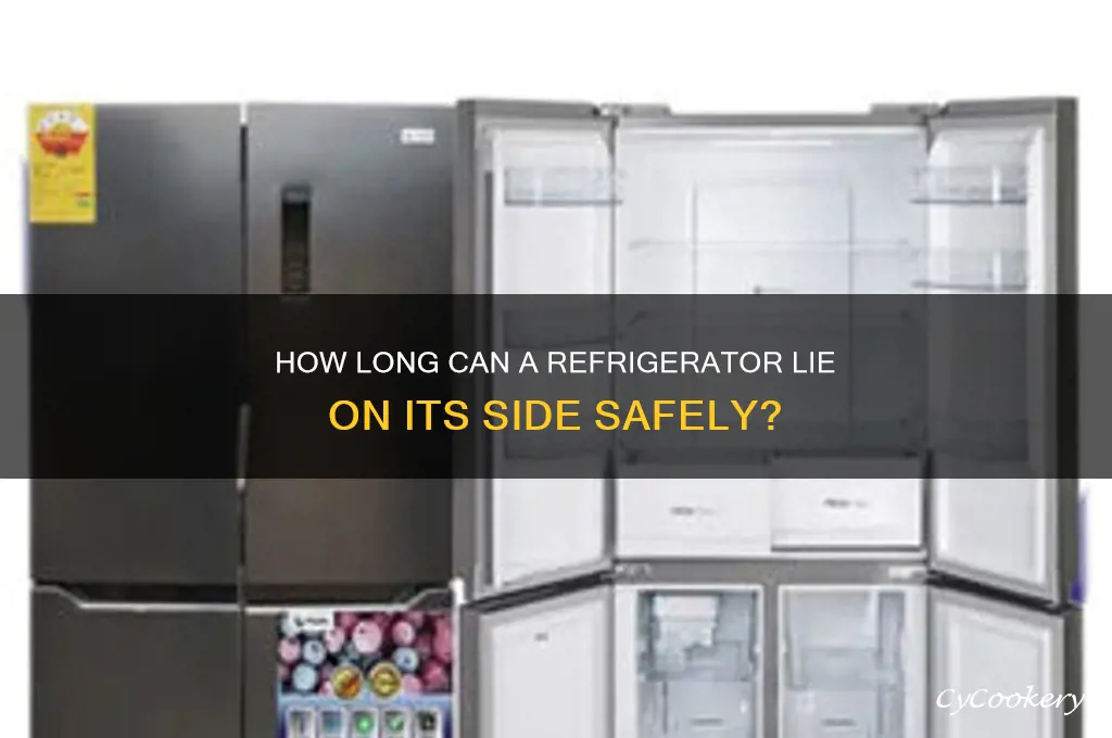 how long can you leave a refrigerator on it