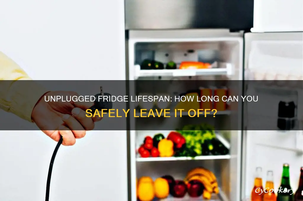 how long can you leave a refrigerator unplugged