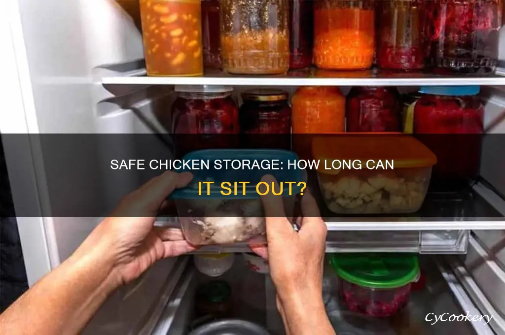 how long can you leave chicken out of the refrigerator