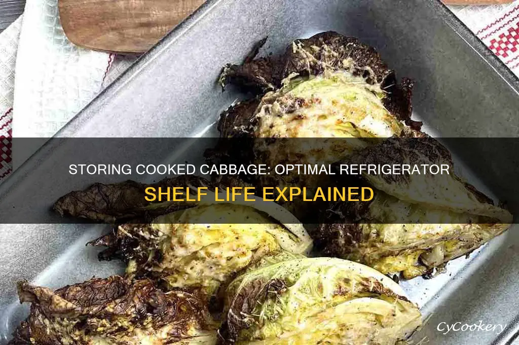 how long can you leave cooked cabbage in the refrigerator