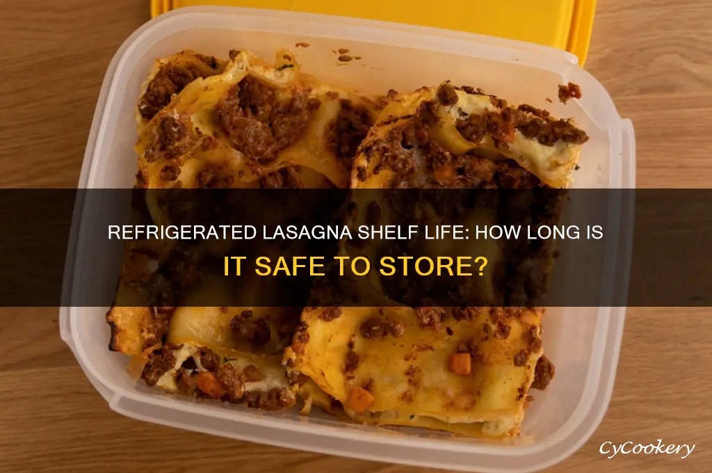 how long can you leave cooked lasagna in the refrigerator