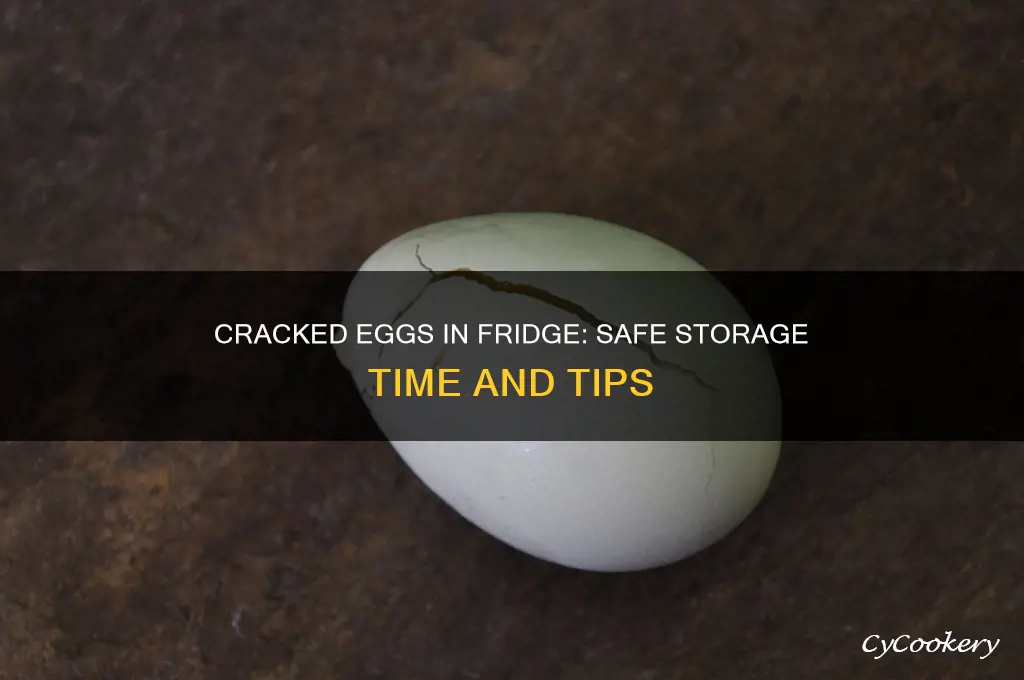 how long can you leave cracked eggs in the refrigerator