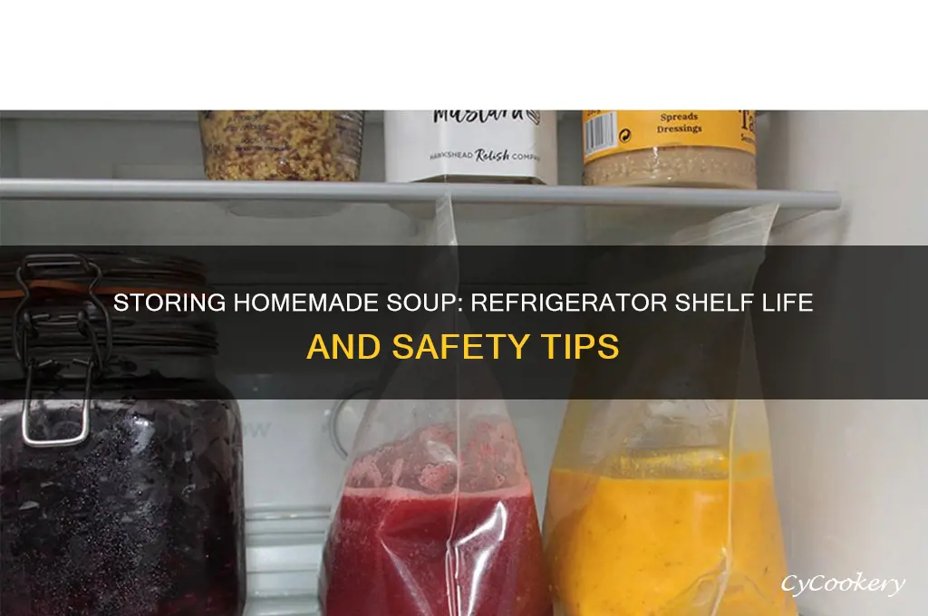how long can you leave homemade soup in the refrigerator