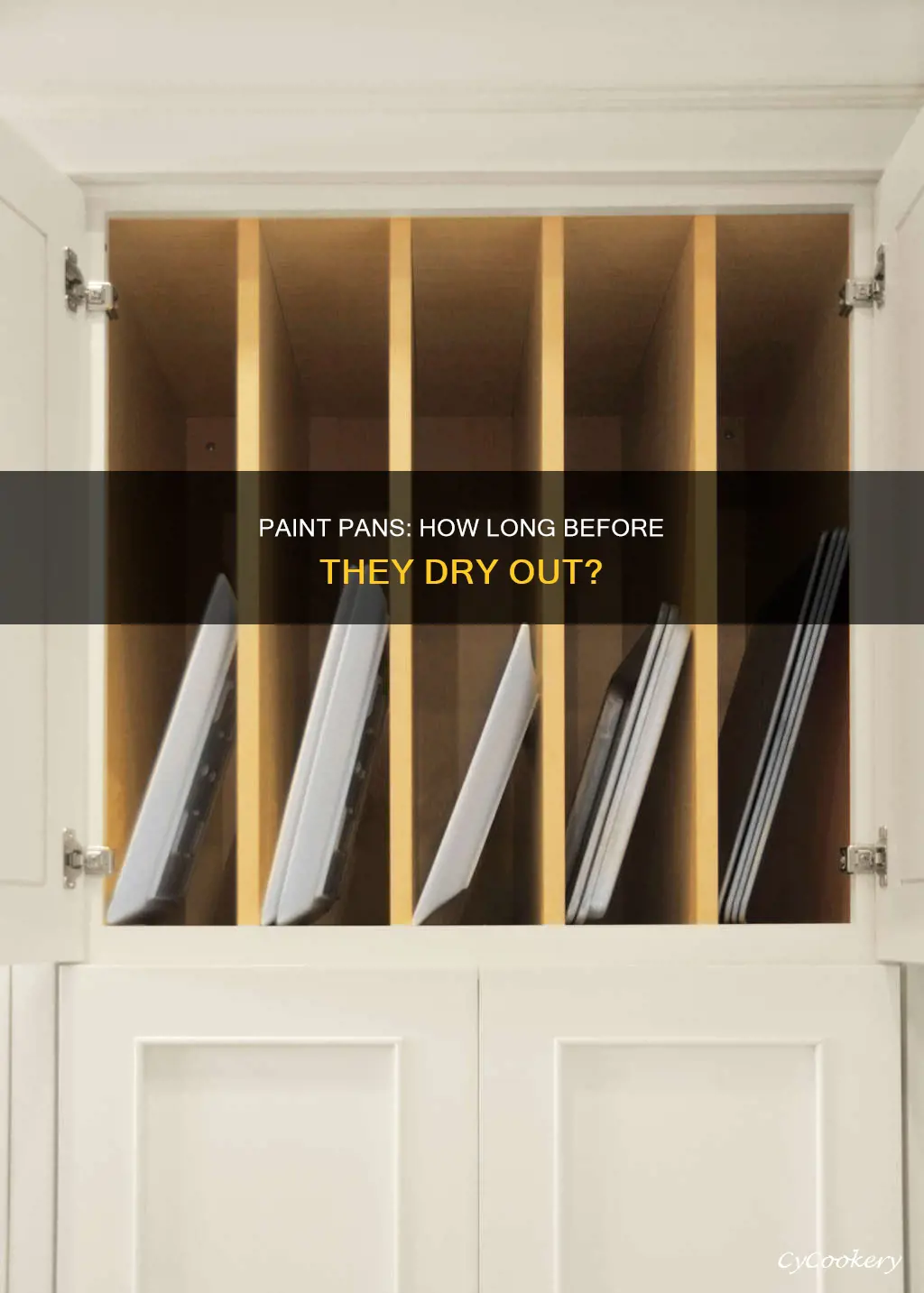 how long can you leave paint in pan
