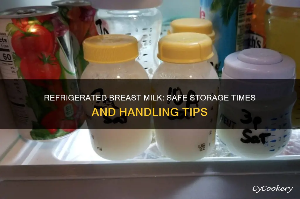 how long can you leave refrigerated breast milk out