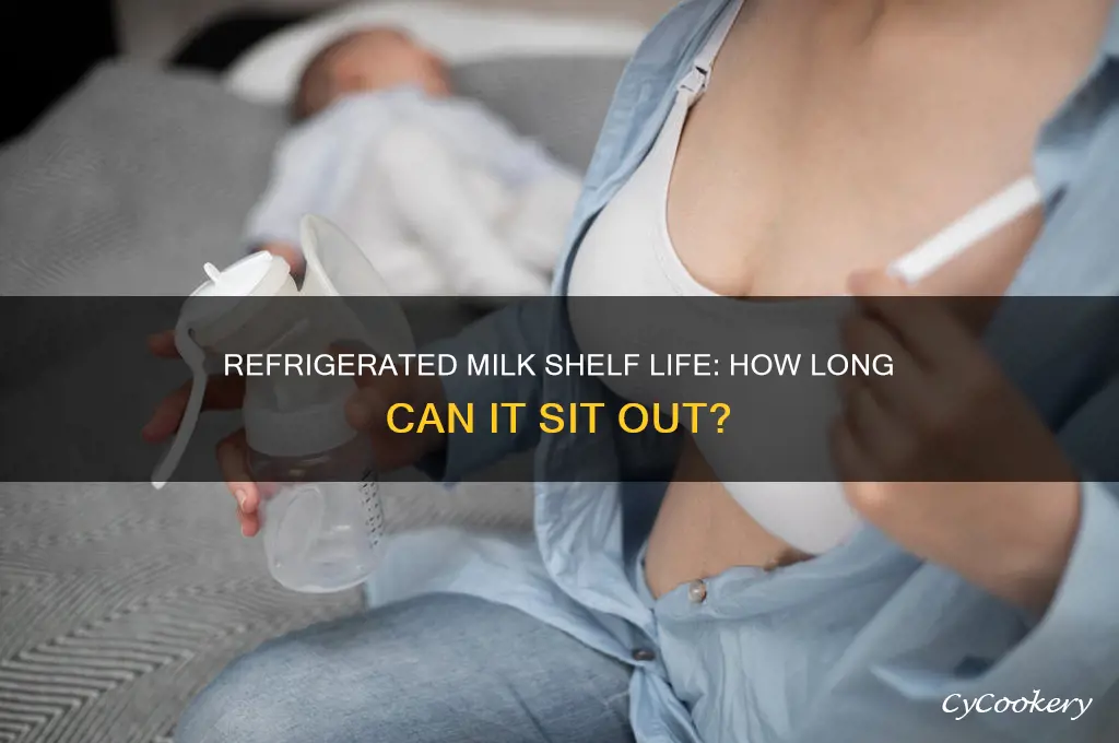 how long can you leave refrigerated milk out