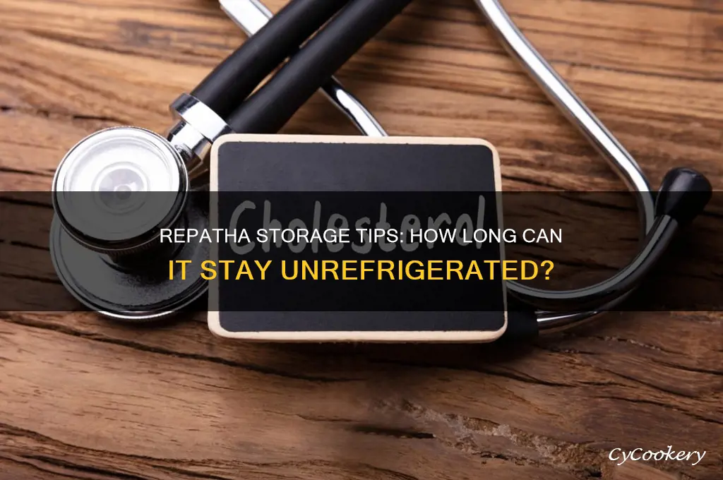 how long can you leave repatha out of refrigerator