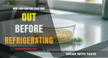 Rice Safety: How Long Can It Sit Out Before Refrigeration?
