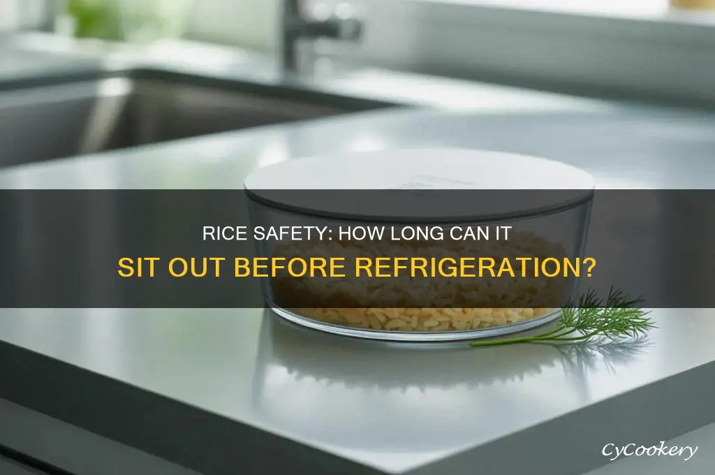 how long can you leave rice out before refrigerating