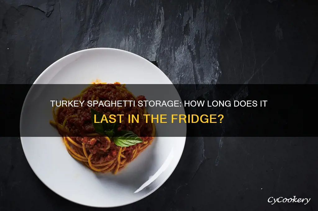 how long can you leave turkey spaghetti in the refrigerator