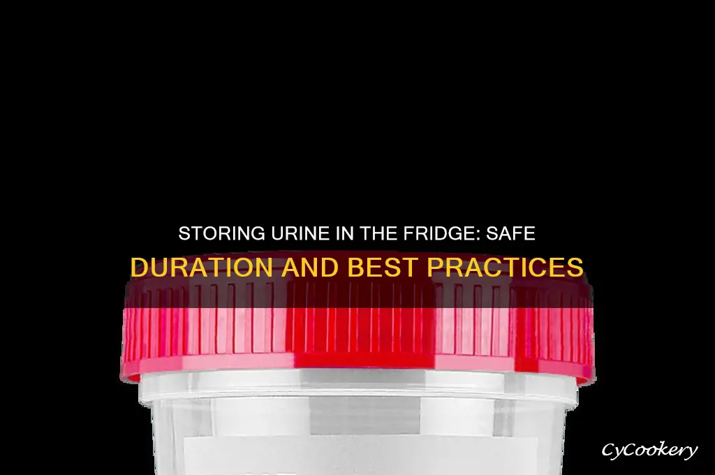 how long can you leave urine in the refrigerator