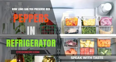 Preserving Red Peppers: Optimal Refrigerator Storage Time and Tips
