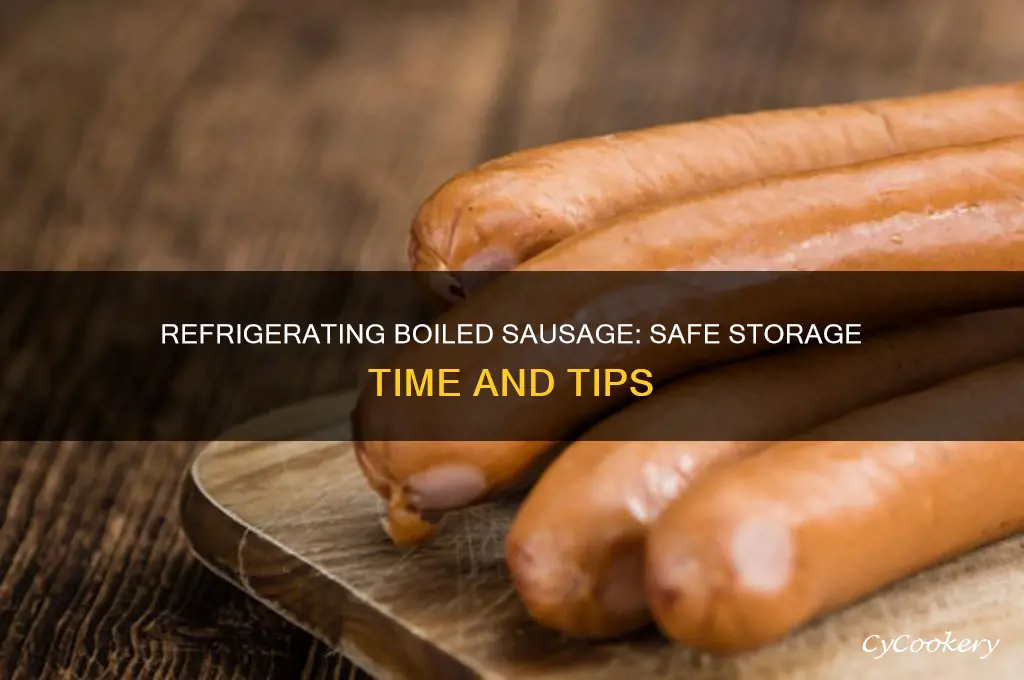 how long can you refrigerate a boiled sausage