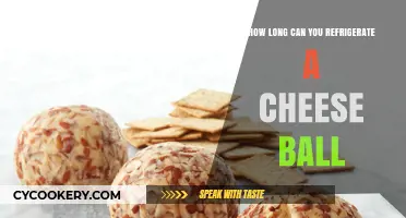 Refrigerating Cheese Balls: Optimal Storage Time and Freshness Tips
