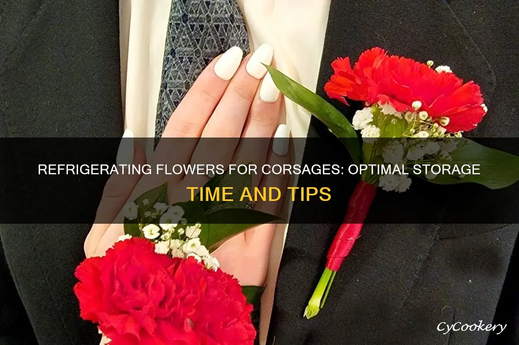 how long can you refrigerate a flower for a corsaeg