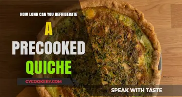 Refrigerating Precooked Quiche: Optimal Storage Time and Tips