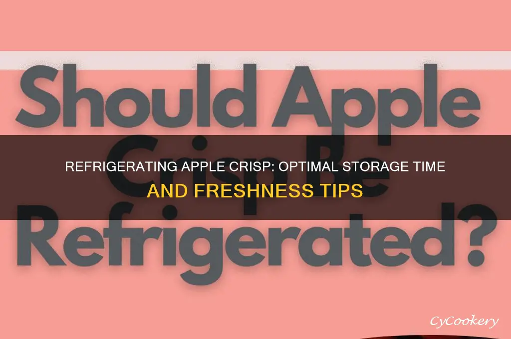 how long can you refrigerate apple crisp
