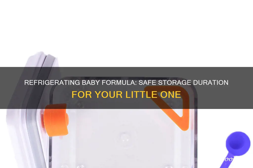 how long can you refrigerate baby formula
