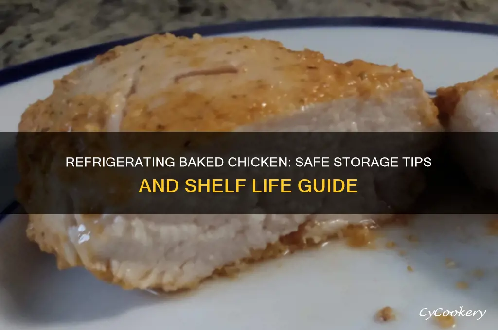 how long can you refrigerate baked chicken