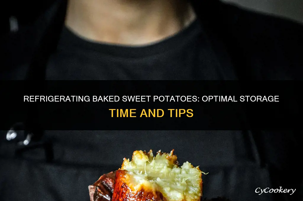 how long can you refrigerate baked sweet potatoes