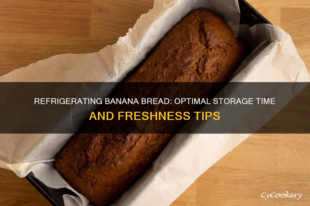 how long can you refrigerate banana bread