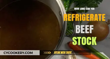 Refrigerating Beef Stock: Optimal Storage Time and Safety Tips