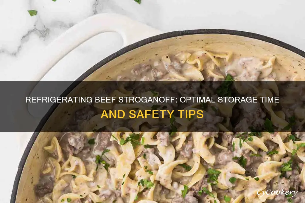 how long can you refrigerate beef stroganoff