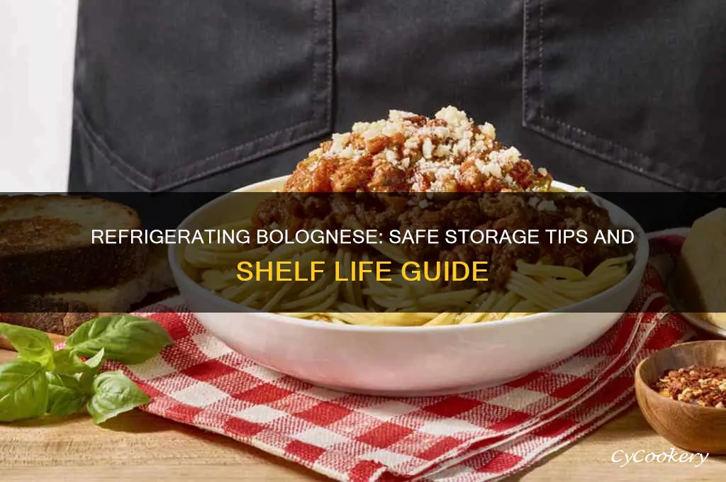 how long can you refrigerate bolognese