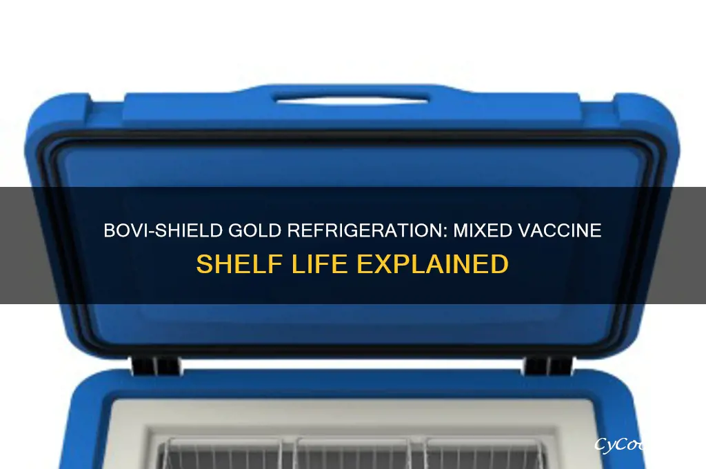 how long can you refrigerate bovishield gold after its mixed