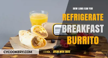 Refrigerating Breakfast Burritos: Optimal Storage Time and Tips