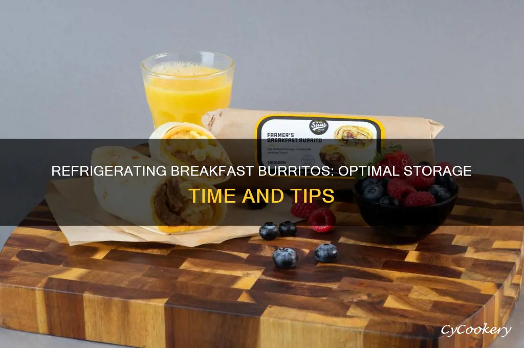 how long can you refrigerate breakfast burrito