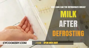Refrigerating Defrosted Breast Milk: Safe Storage Duration Explained