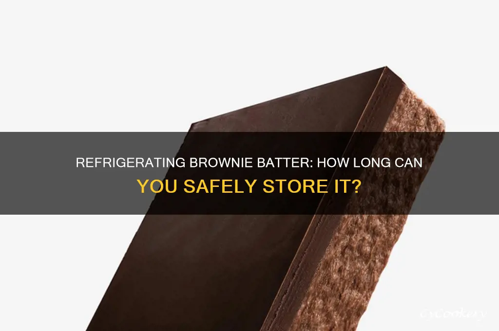 how long can you refrigerate brownie batter