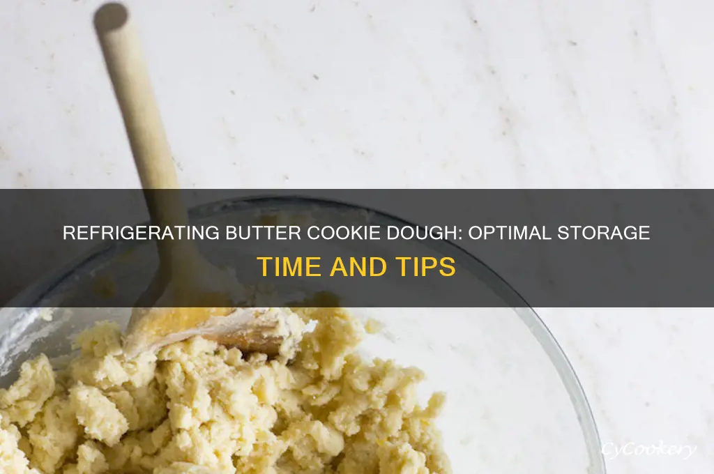 how long can you refrigerate butter cookie dough