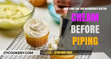 Refrigerating Buttercream: Optimal Storage Time Before Piping Explained