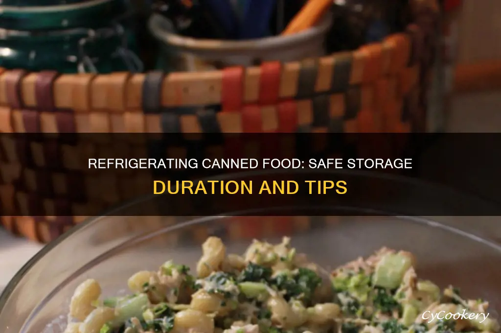 how long can you refrigerate canned food