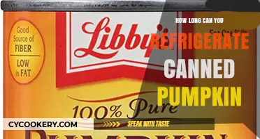 Refrigerating Canned Pumpkin: Optimal Storage Time and Tips