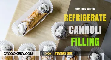 Refrigerating Cannoli Filling: Shelf Life and Storage Tips