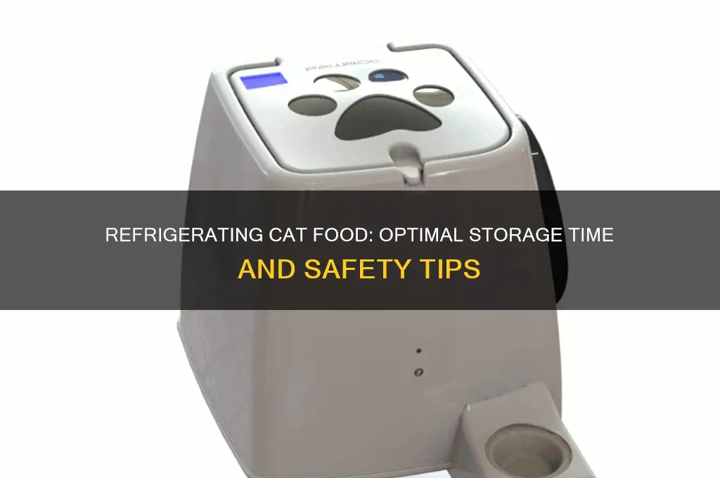 how long can you refrigerate cat food