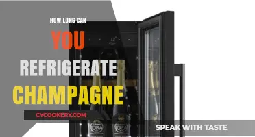 Refrigerating Champagne: Optimal Storage Time for Preserving Its Fizz