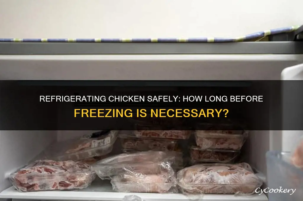 how long can you refrigerate chicken before freezing