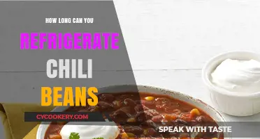 Refrigerating Chili Beans: Optimal Storage Time and Safety Tips