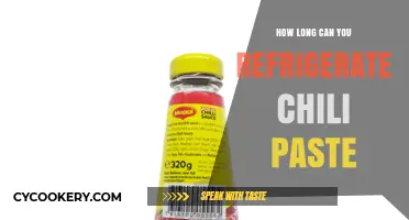 Refrigerating Chili Paste: Optimal Storage Time and Freshness Tips