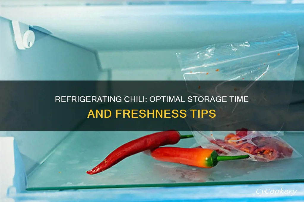 how long can you refrigerate chili