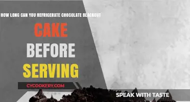 Refrigerating Chocolate Blackout Cake: Optimal Storage Time Before Serving