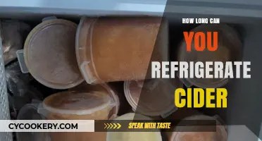 Refrigerating Cider: Optimal Storage Time and Freshness Tips